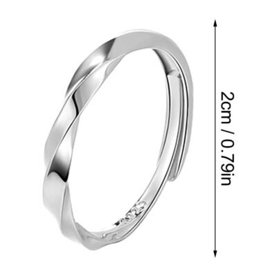 Fashionable And Simple Sterling Silver 925 Rings For Women Opening Ring